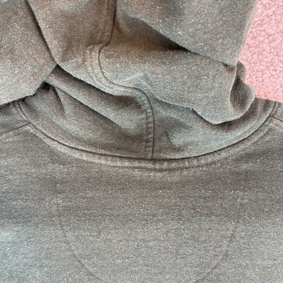 Patagonia Buffalo graphic Men's Large Green long sleeve Hoodie kangaroo pocket - Picture 13 of 13